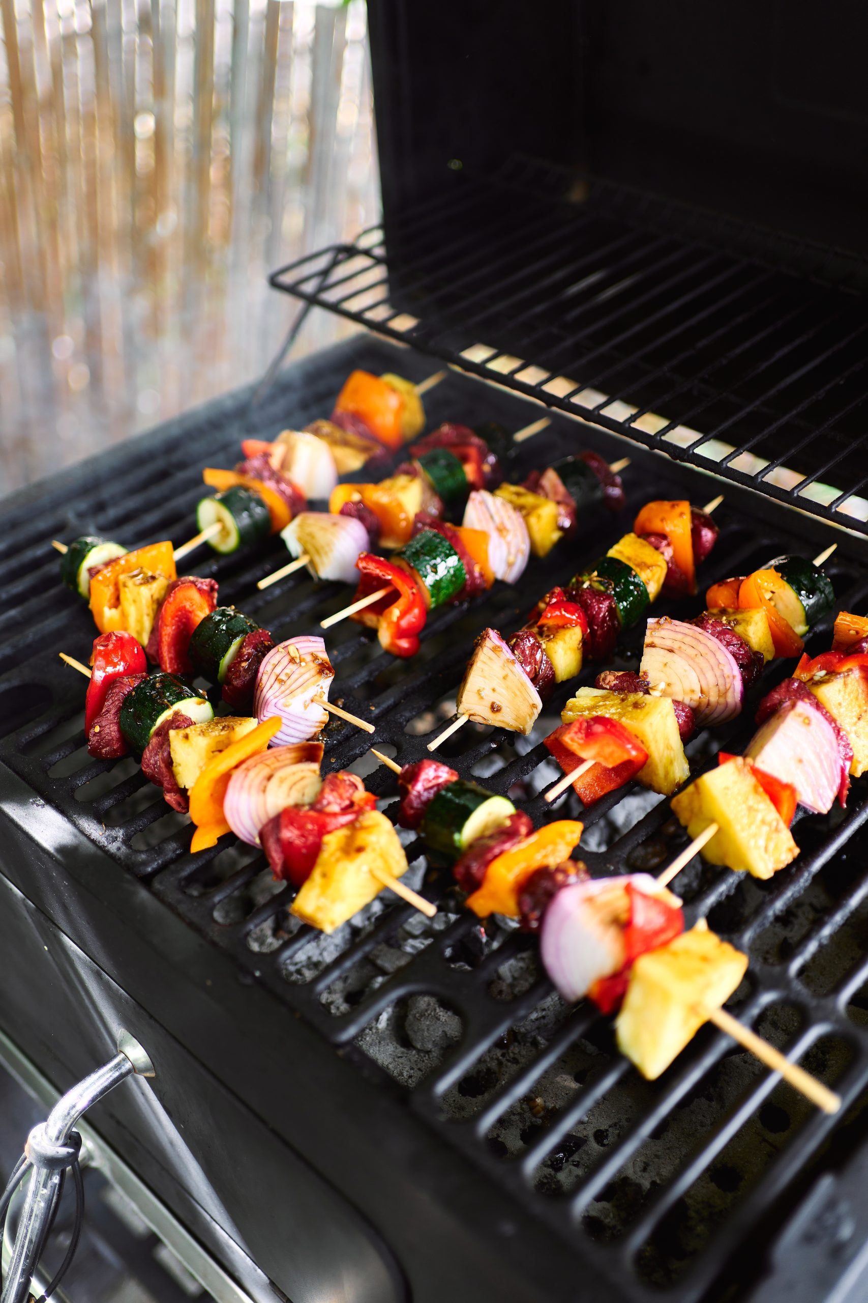 kabobs on the grill