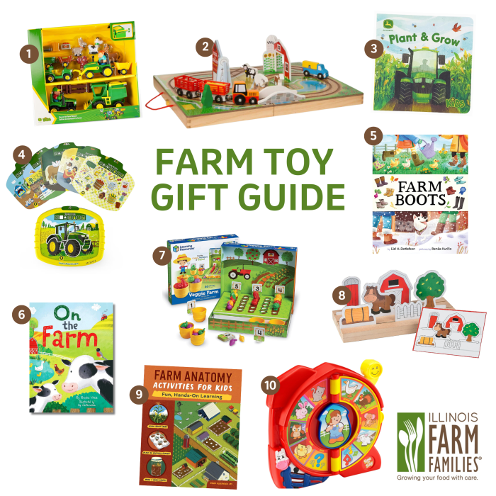 Kids farm toys as Christmas gifts