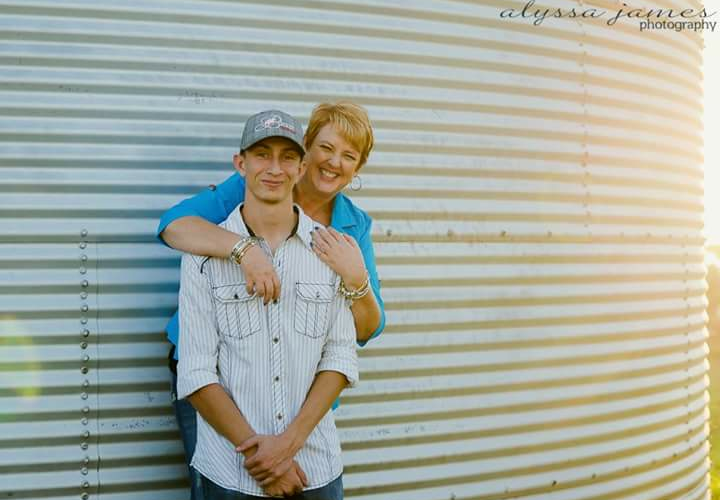 Vikkie Becker and her son